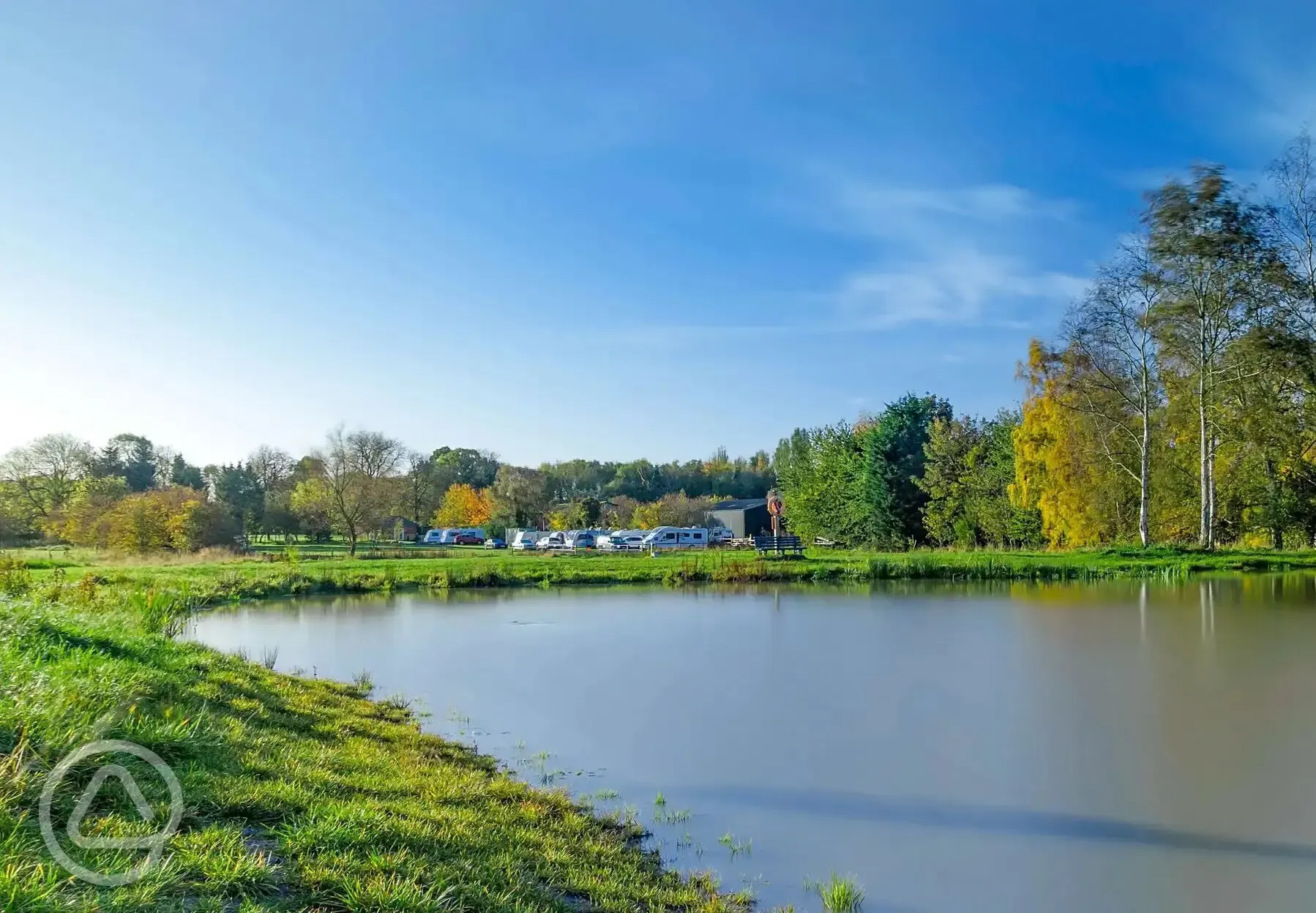 Pitches by the fishing pond