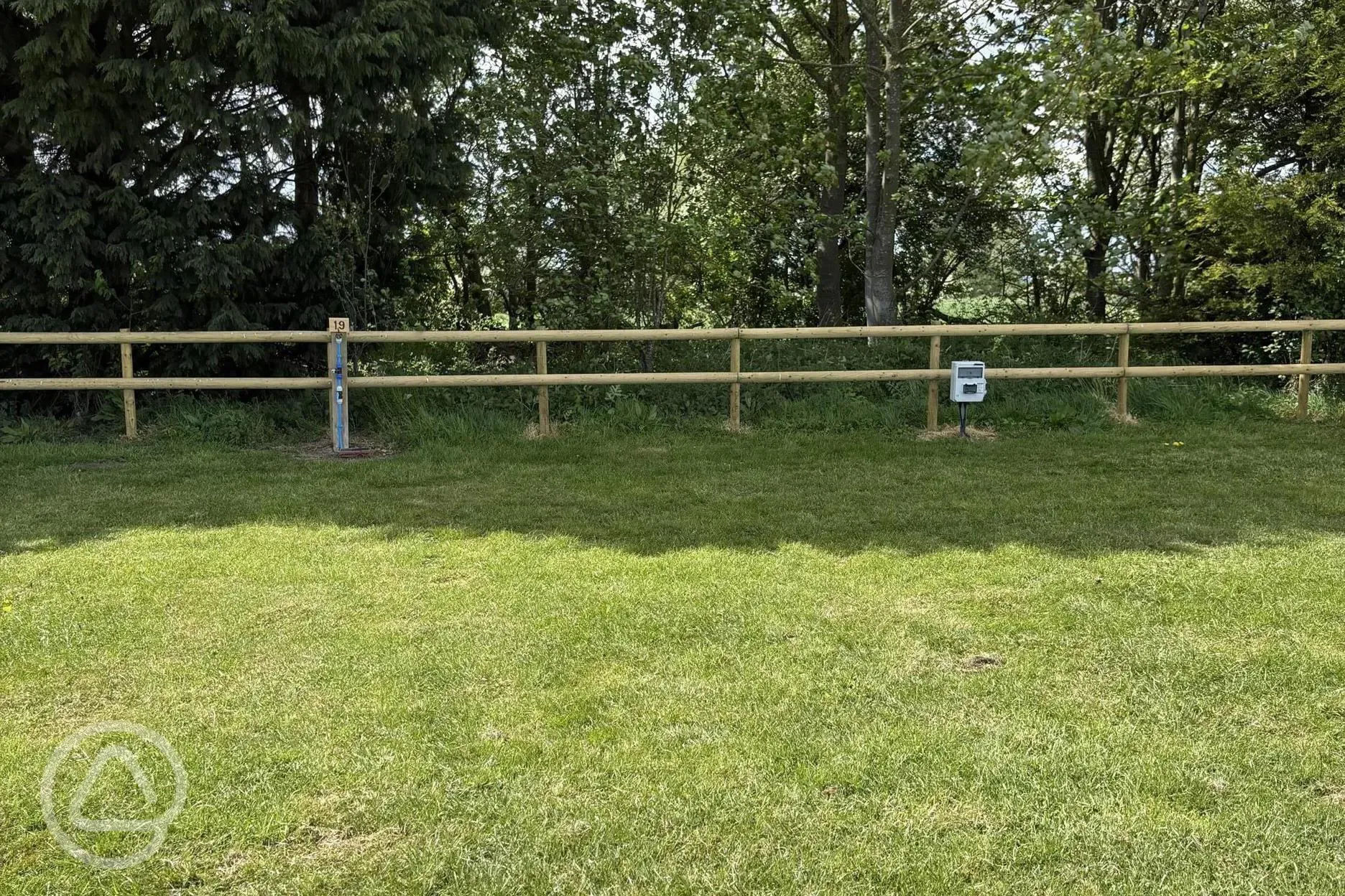 Fully serviced grass pitch