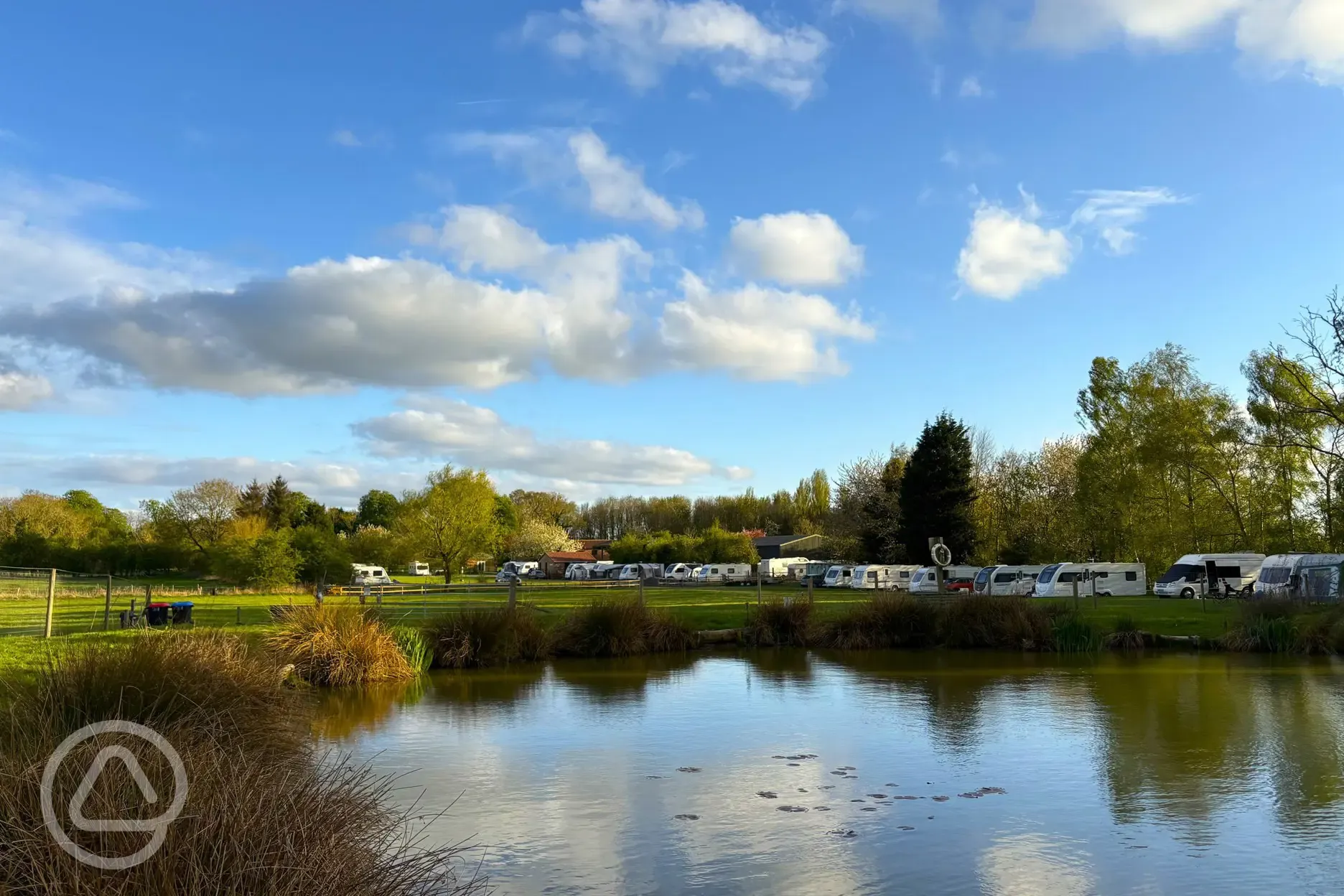 Pitches by the fishing pond