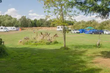 Grass pitches at Little Owls Campsite
