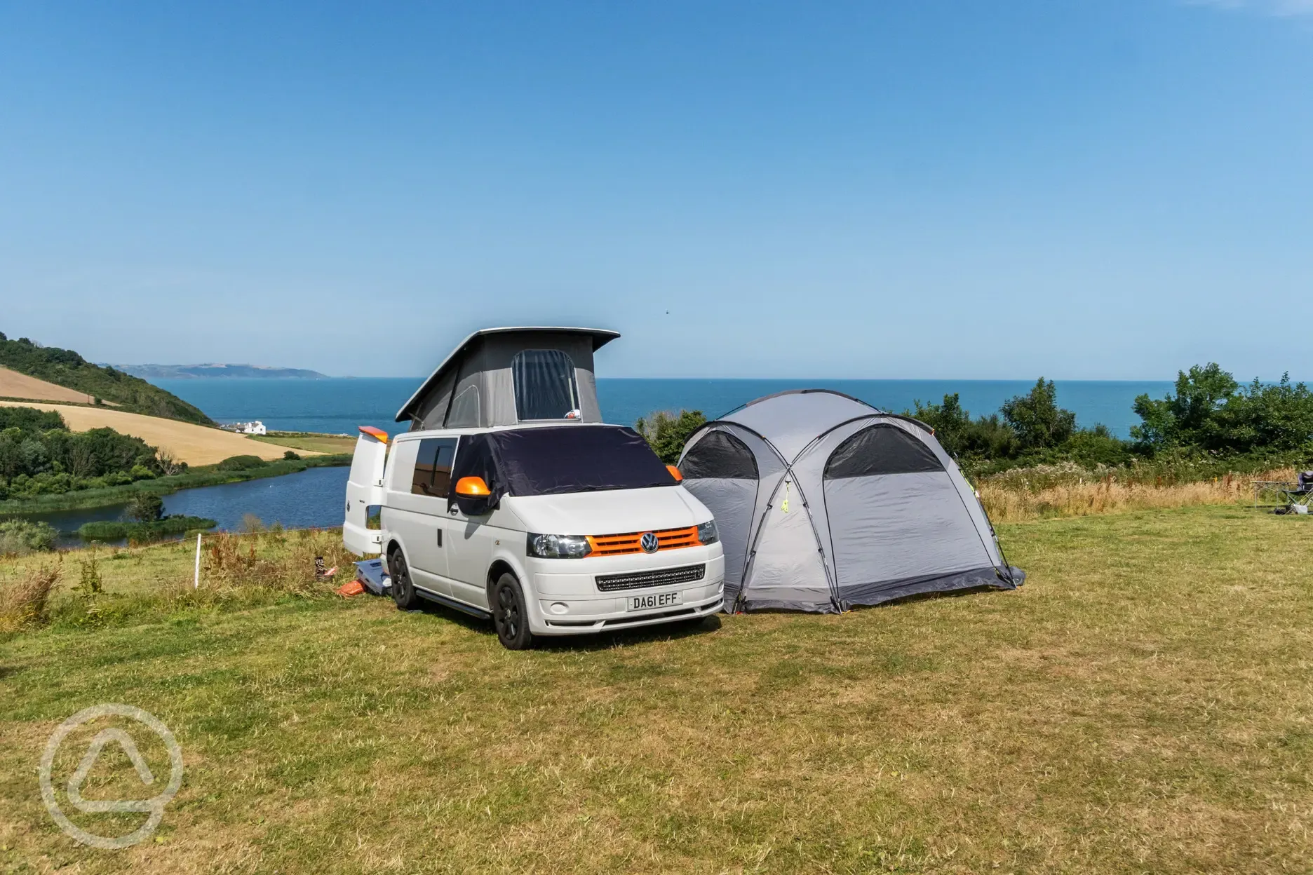 Tent and campervan