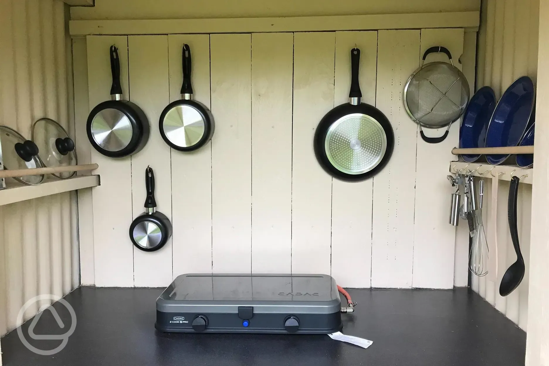 Shepherd's hut kitchen facilities 