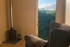 Shepherd's hut interior