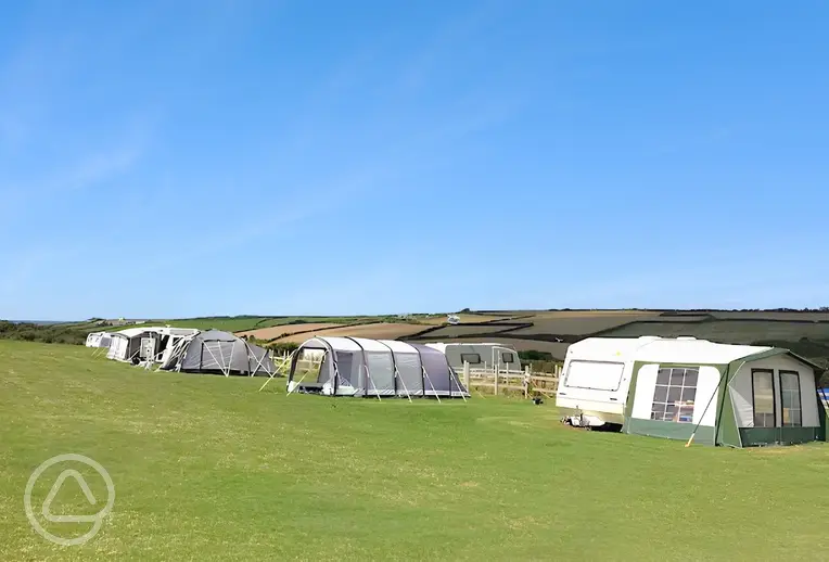 Trewithen Caravan and Camping with Padstow countryside views