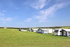 Grass pitches at Trewithen Caravan and Camping