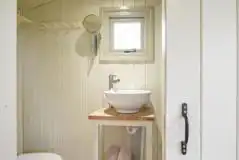 Shepherd's hut bathroom Shepherd's hut bathroom