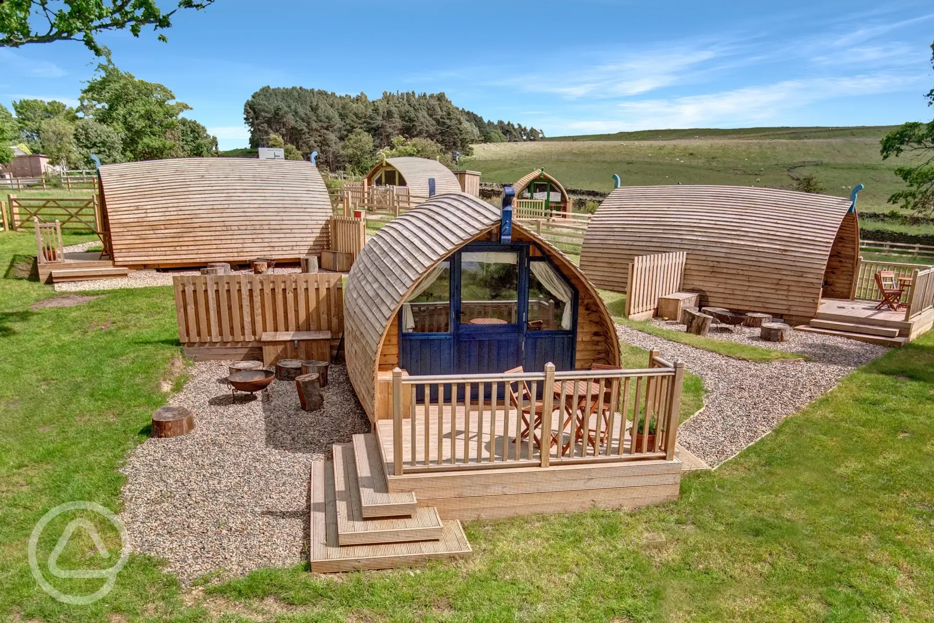 Glamping cabins