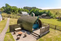 The Wonneys glamping pod with a decking area and fire pit/BBQ grill The Wonneys glamping pod with a decking area and fire pit/BBQ grill