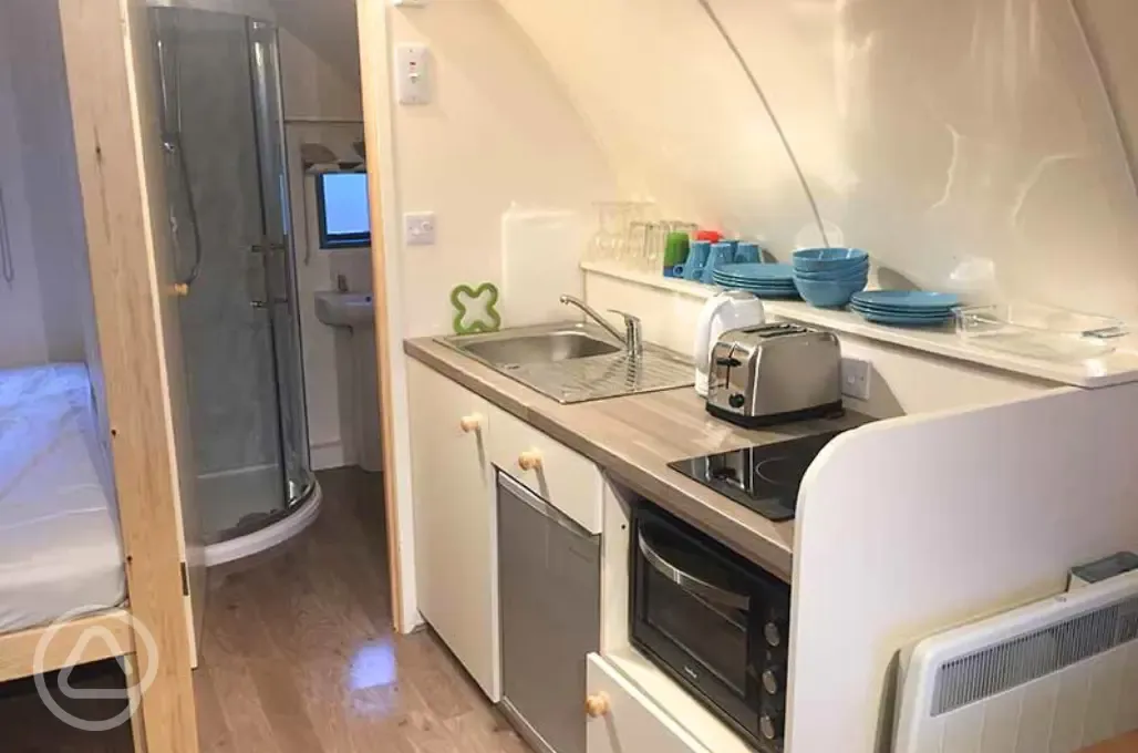 Blackcleugh Pod Cabin kitchen