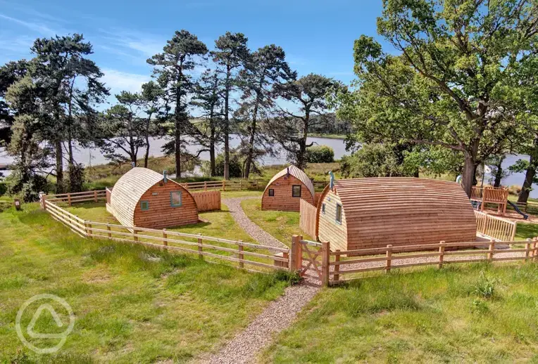 Glamping cabins