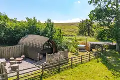 The Rushy Lot with a fire pit area and tucked away optional hot tub The Rushy Lot with a fire pit area and tucked away optional hot tub