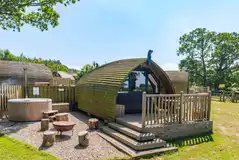 Blackcleugh with a fire pit, optional hot tub and raised deck with seating Blackcleugh with a fire pit, optional hot tub and raised deck with seating