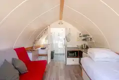 Humbleton with two fixed single beds, king size sofa bed and kitchen Humbleton with two fixed single beds, king size sofa bed and kitchen