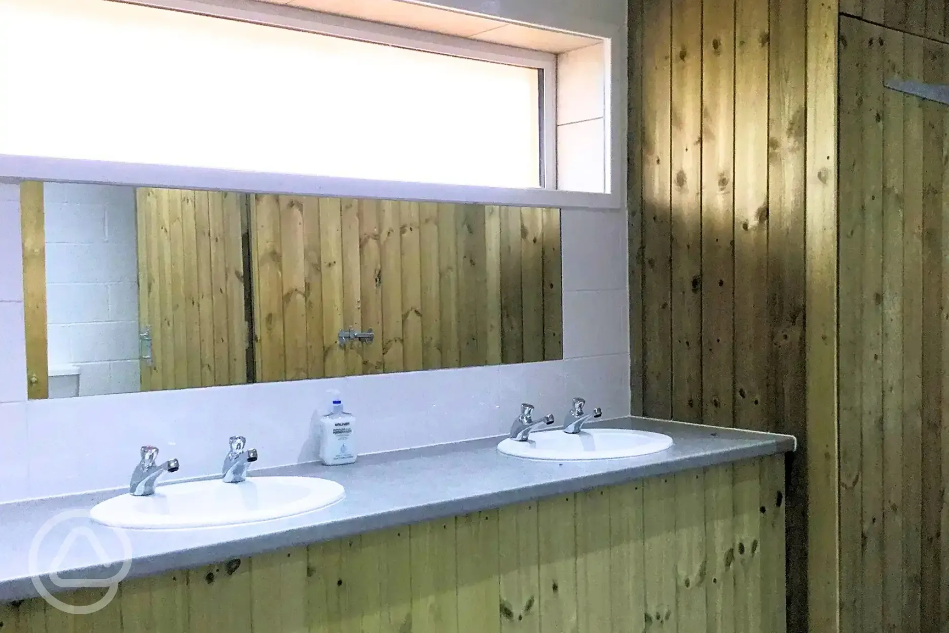 Hand basins in the toilets