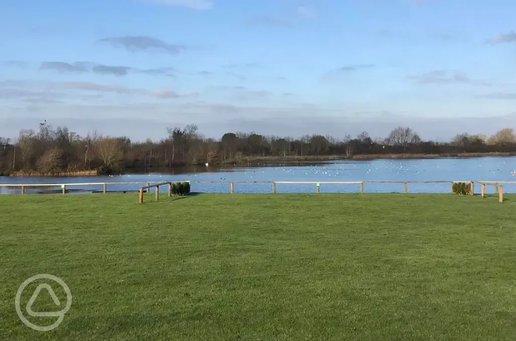 Lakeside electric grass touring pitches with 16 amp hook ups