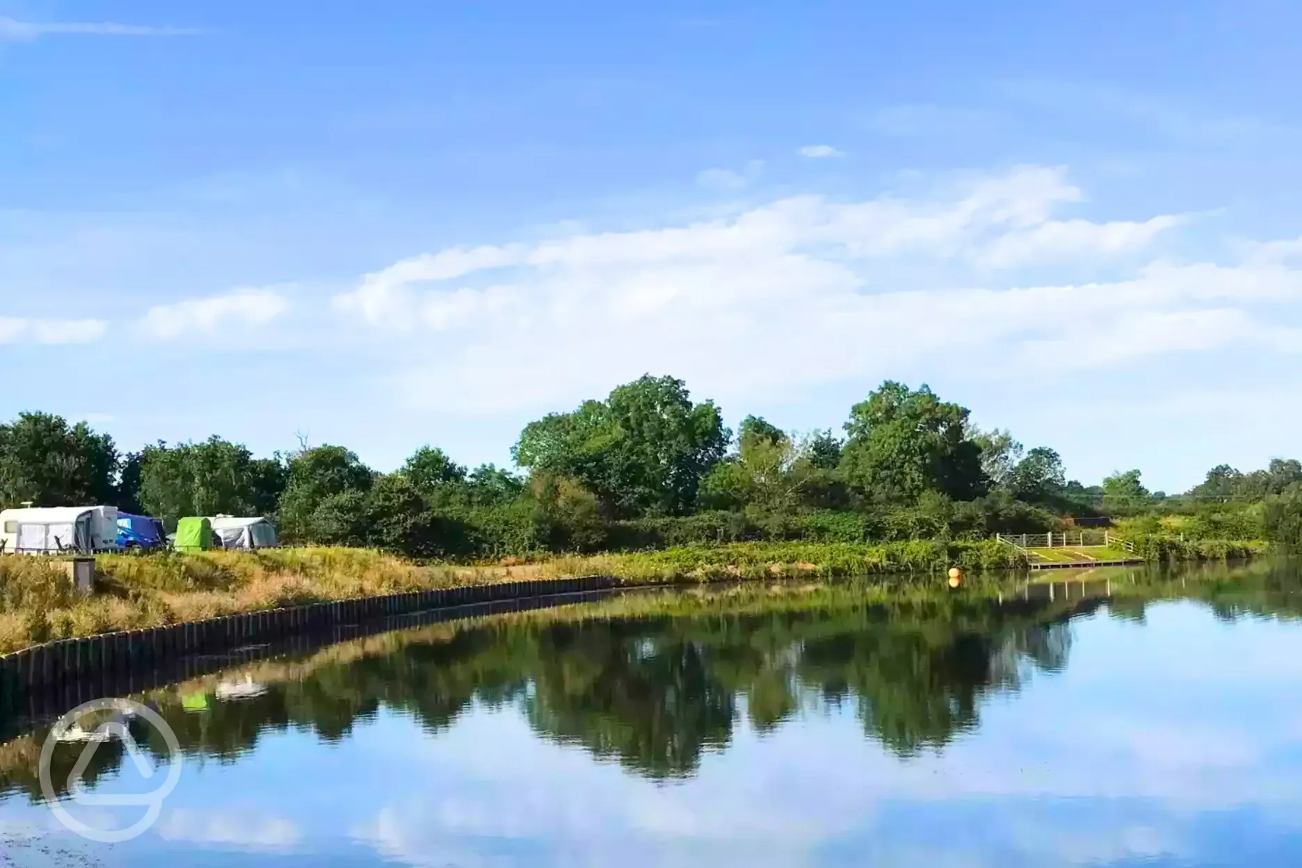 Pitches with lakeside views (seasonal swimming and watersports available)