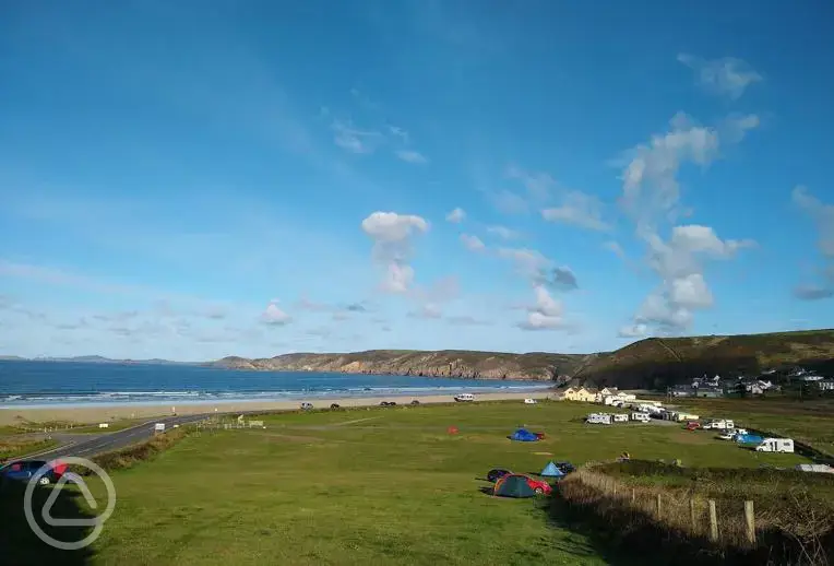 Newgale camping pitches