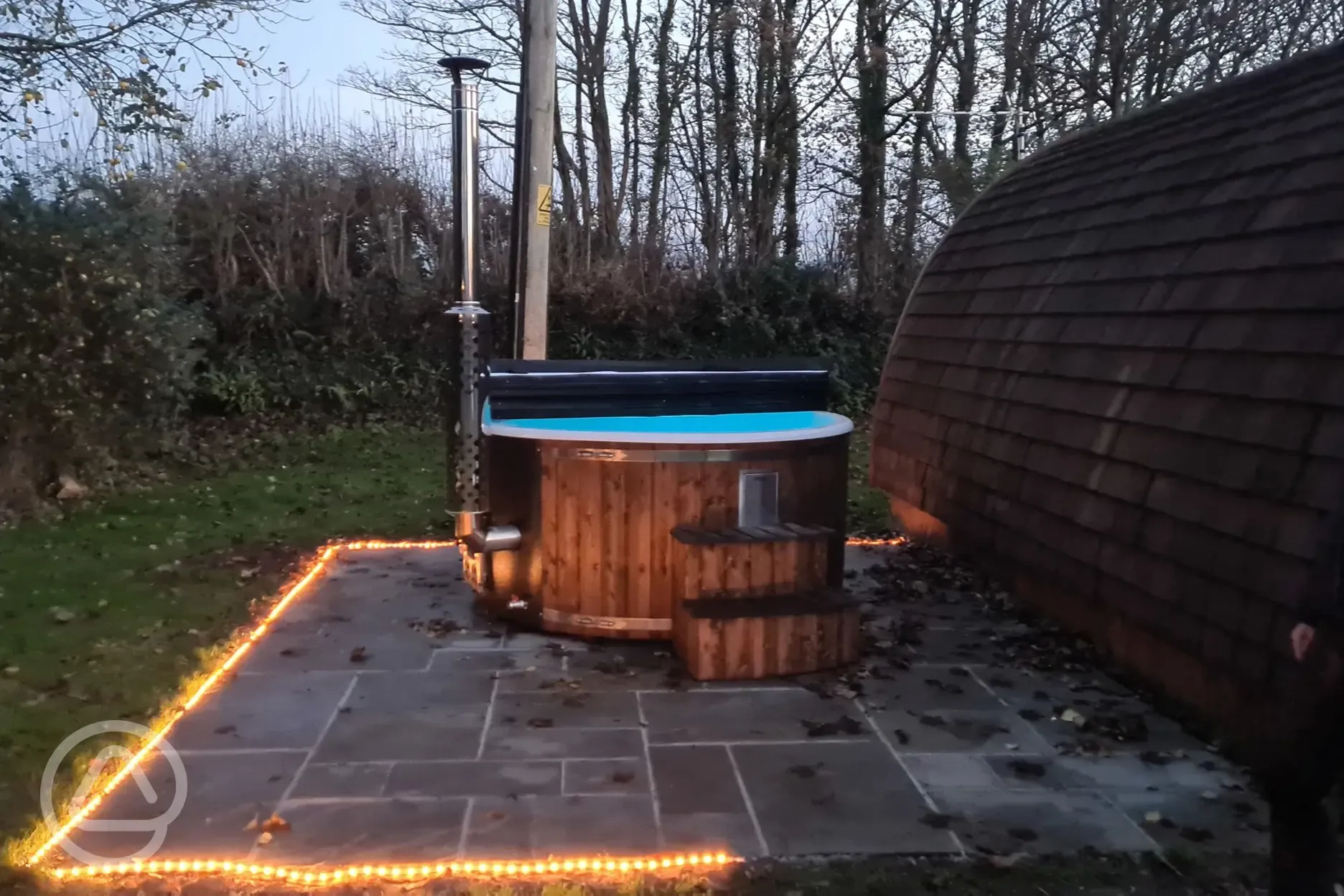 Dark Light Hot Tub