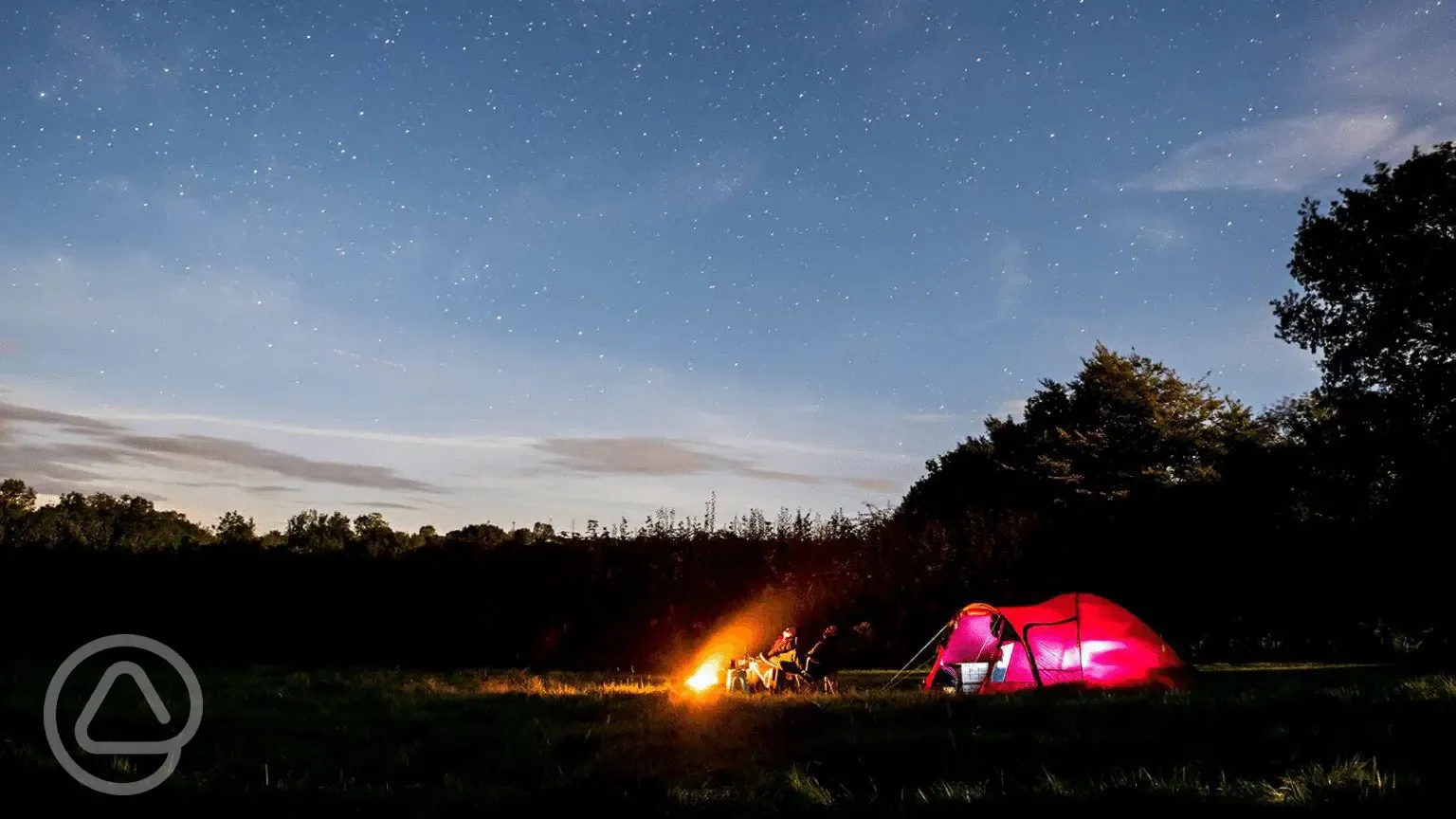 Stars over tents