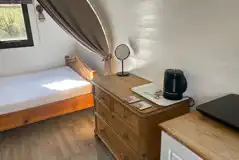 Camping pod interior