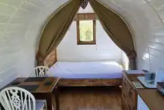 Camping pod interior