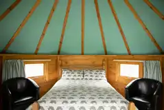 Camping hut interior 