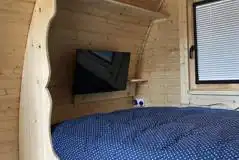 Deluxe camping pod interior 