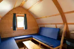 Camping pod interior 