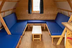 Camping pod interior 