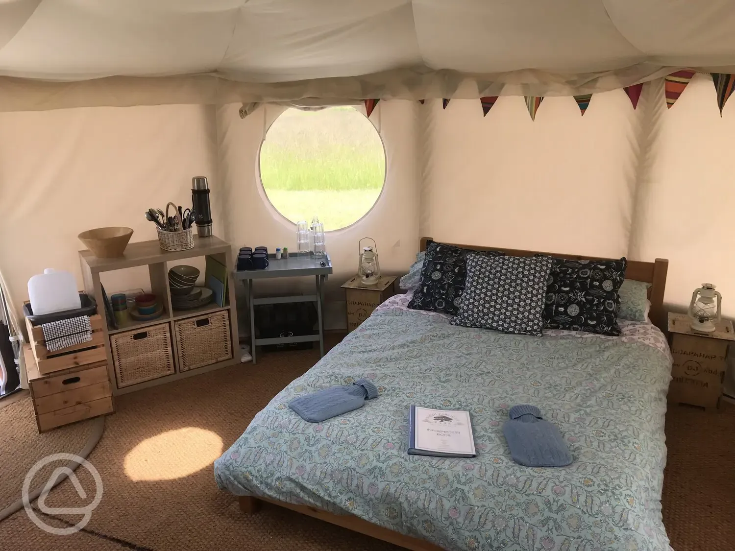 Yurt interior