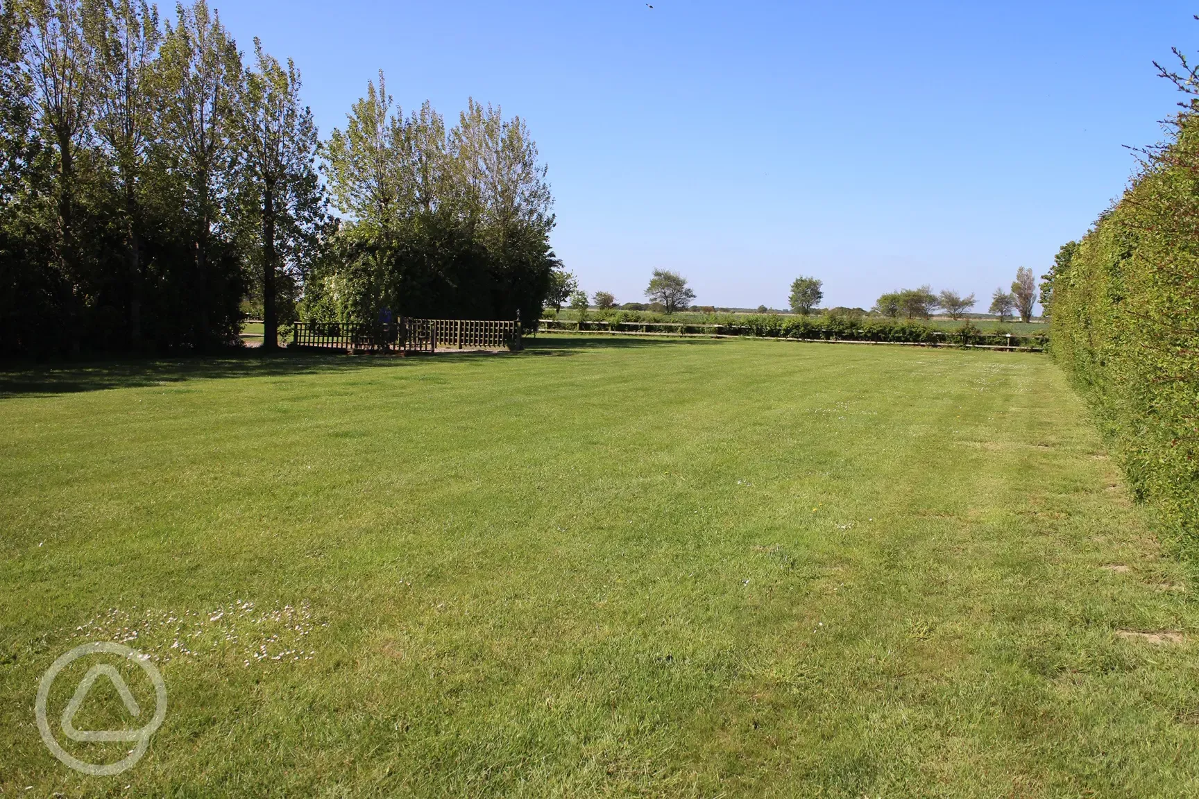 Electric grass pitches for tents and tourers