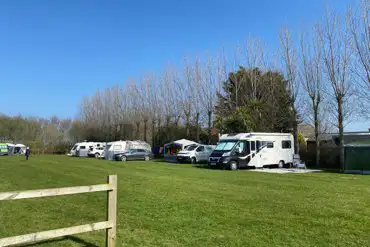 Electric grass pitches with a 16 amp hook up at Walnut Farm
