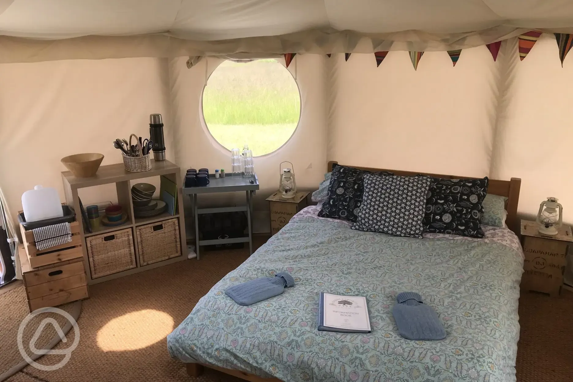 Yurt interior