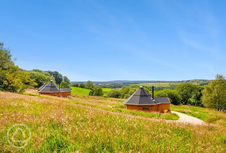 Little Seed Field glamping cabins in the Nidderdale Valley
