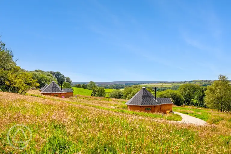 Little Seed Field glamping cabins in the Nidderdale Valley