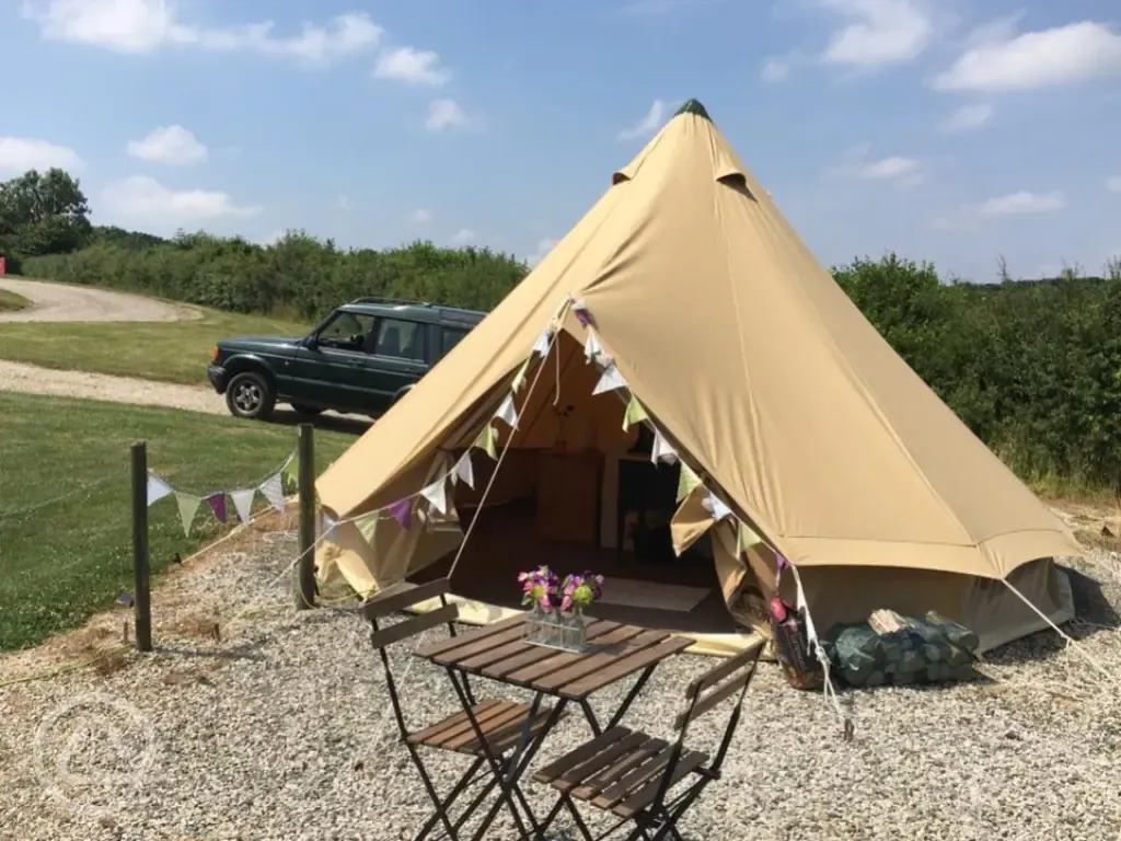 Bell tent at Appledore