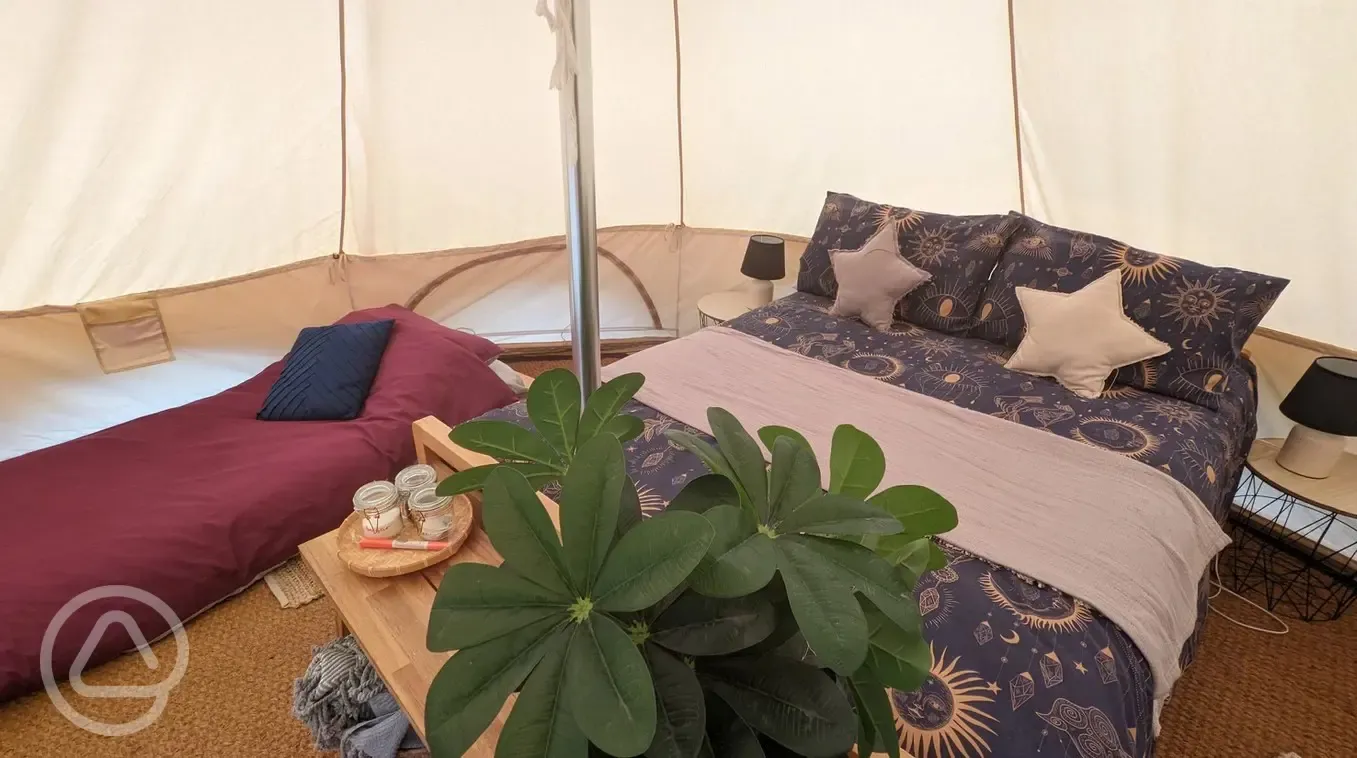 Luna bell tent interior