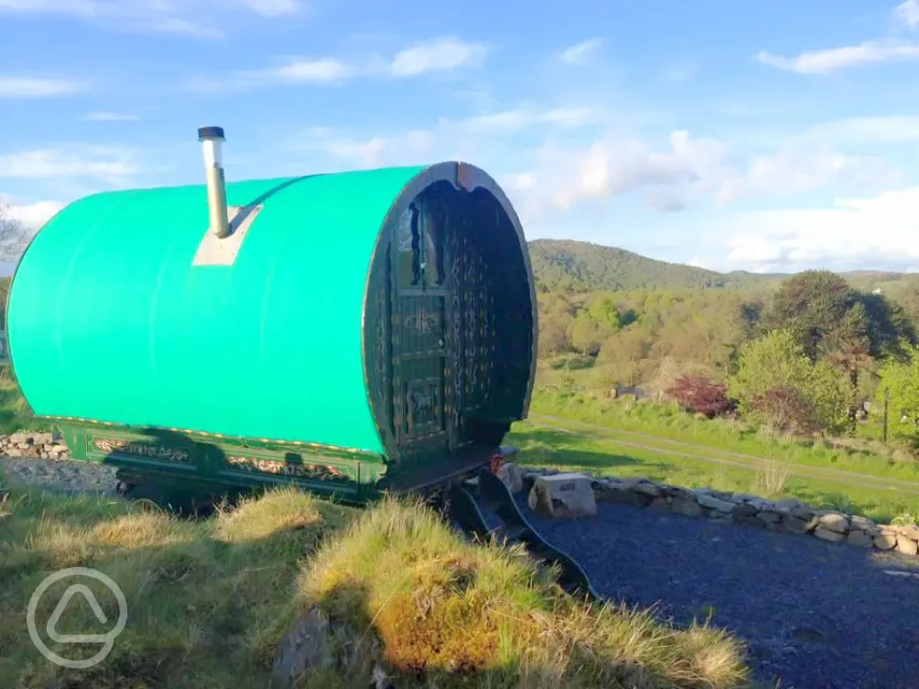 Bow top gypsy caravan