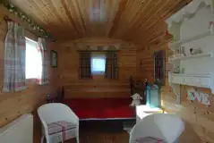 Shepherd's hut interior