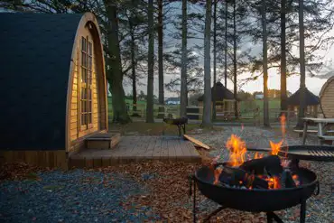 Glamping pods at Lets Go Hydro