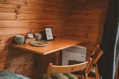 Glamping pod kitchenette