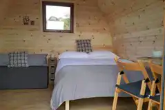 Glamping pod interior