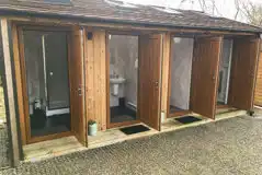 Toilet and shower block