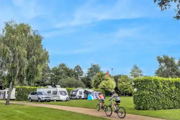 Family friendly campsite with paths for cycling