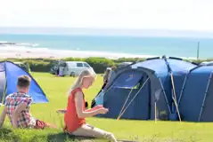 Non electric grass tent pitches (9.5m x 5.5m)