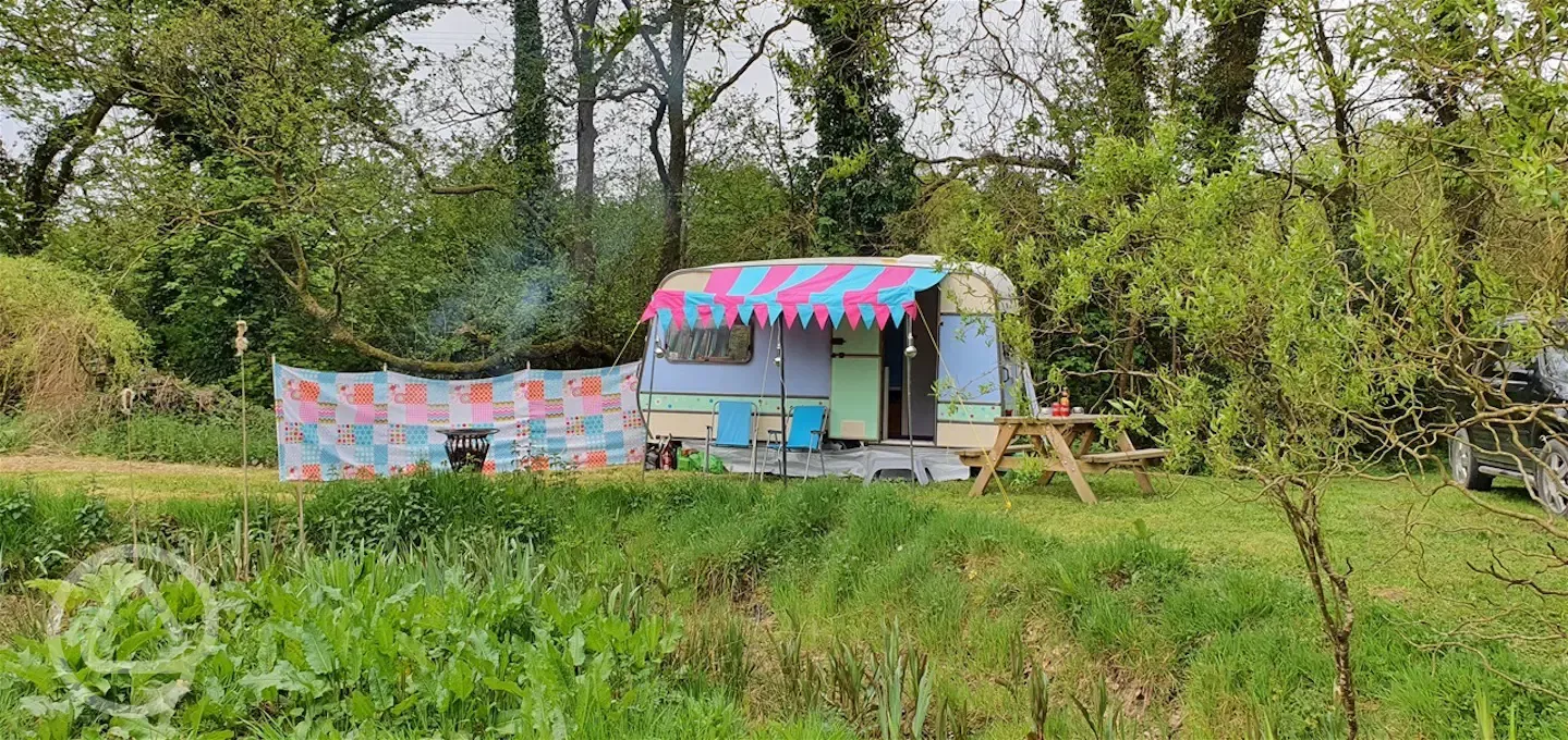 Glamping touring van