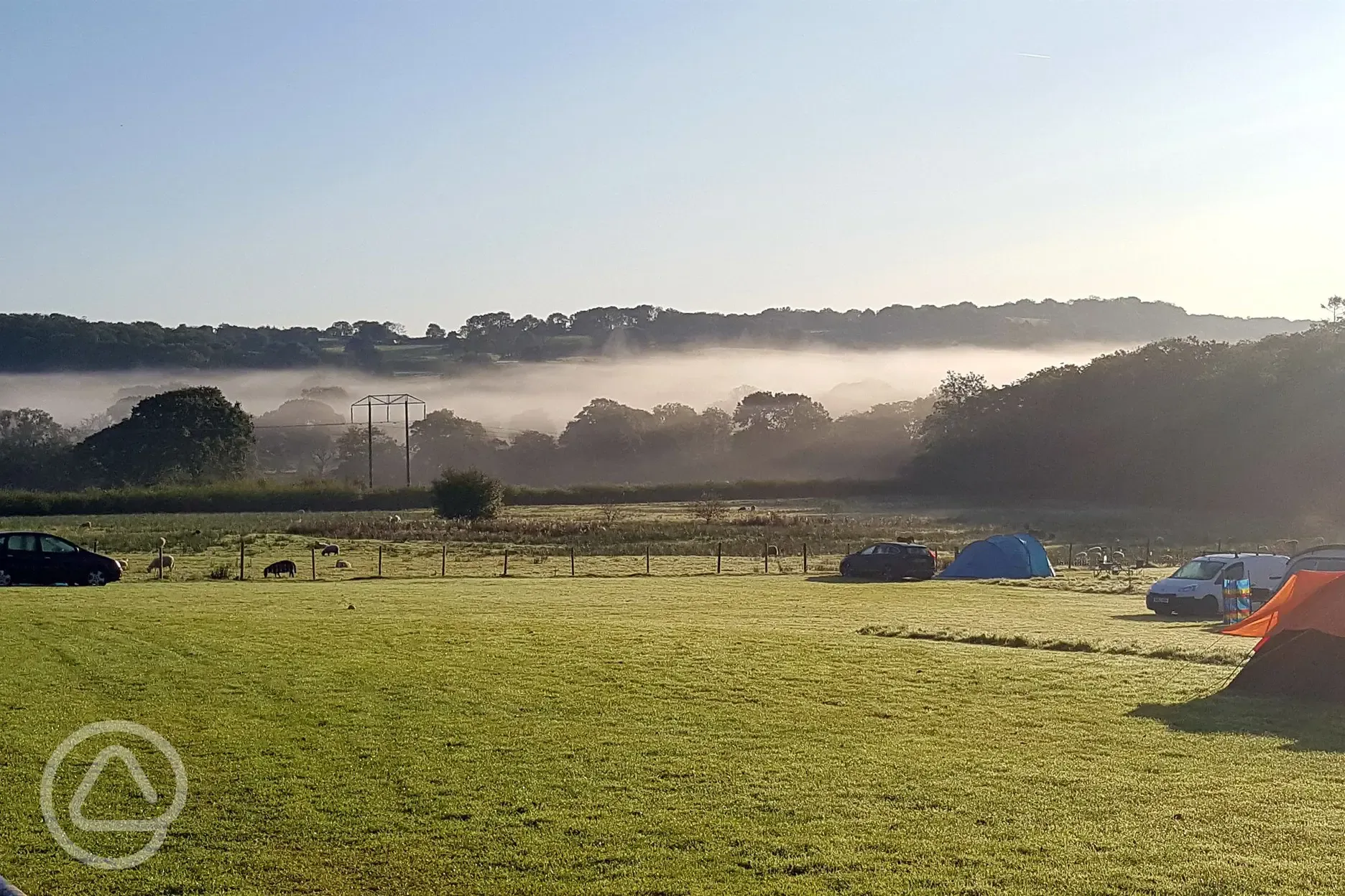 Hideaway Camping misty camping field