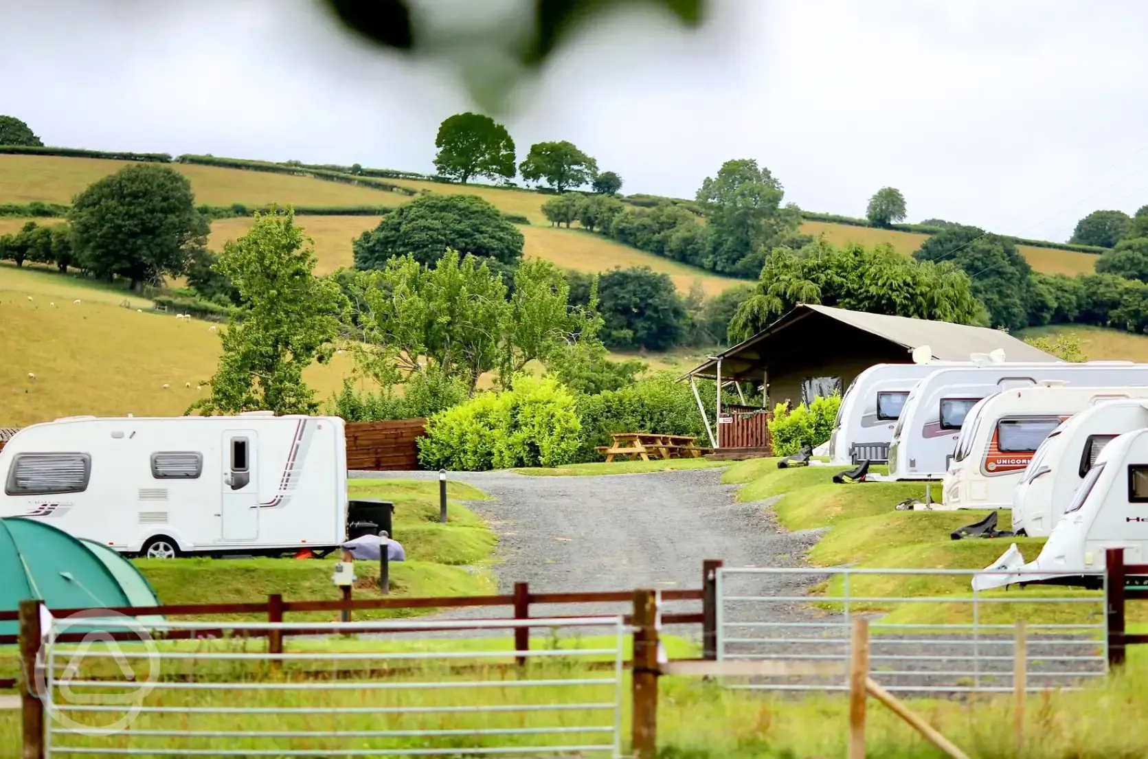 Hardstanding pitches - optional electric