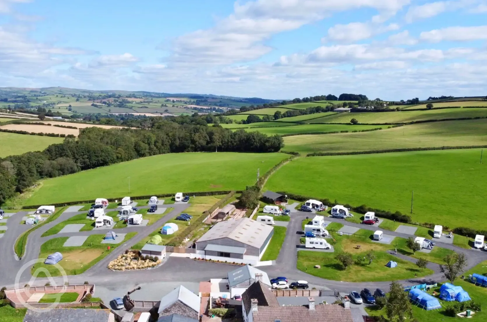 Aerial of the campsite