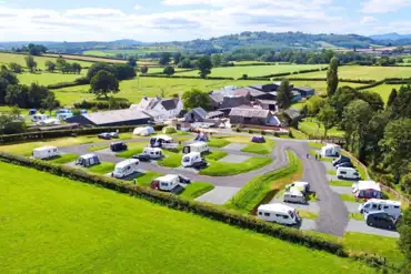 Aerial of the campsite